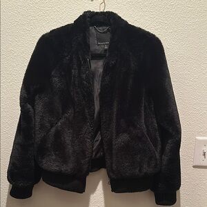 Black Faux Fur Jacket